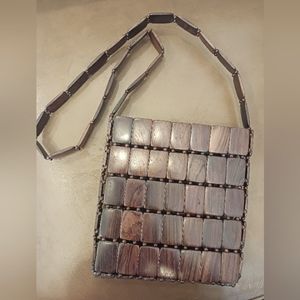 Wood purse, handcrafted by Costa Rican artisan